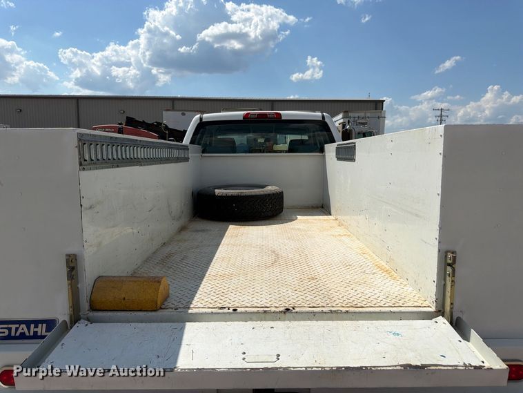 image for item FK3410 2015 GMC Sierra 2500HD Ext. Cab utility bed pickup truck