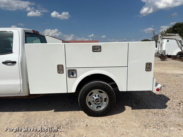 image for item FK3410 2015 GMC Sierra 2500HD Ext. Cab utility bed pickup truck