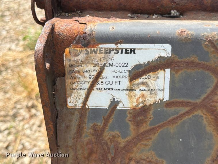 image for item FK3657 2010 Sweepster 20572M-0022 skid steer sweeper