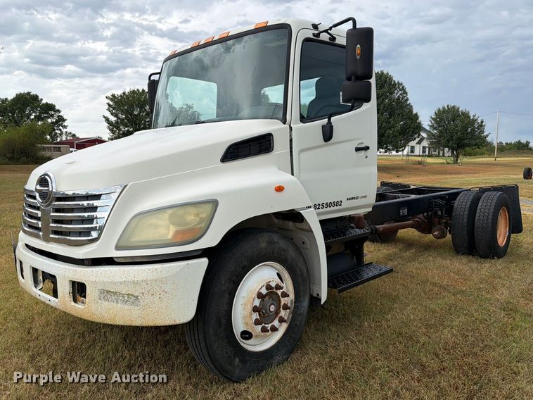 2008 Hino 338 truck cab and chassis