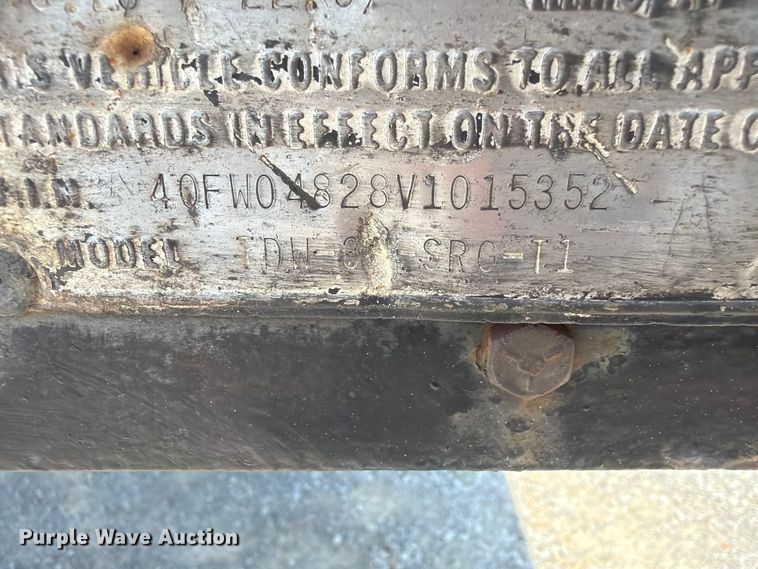 image for item FN2553 1997 Talbert lowboy equipment trailer
