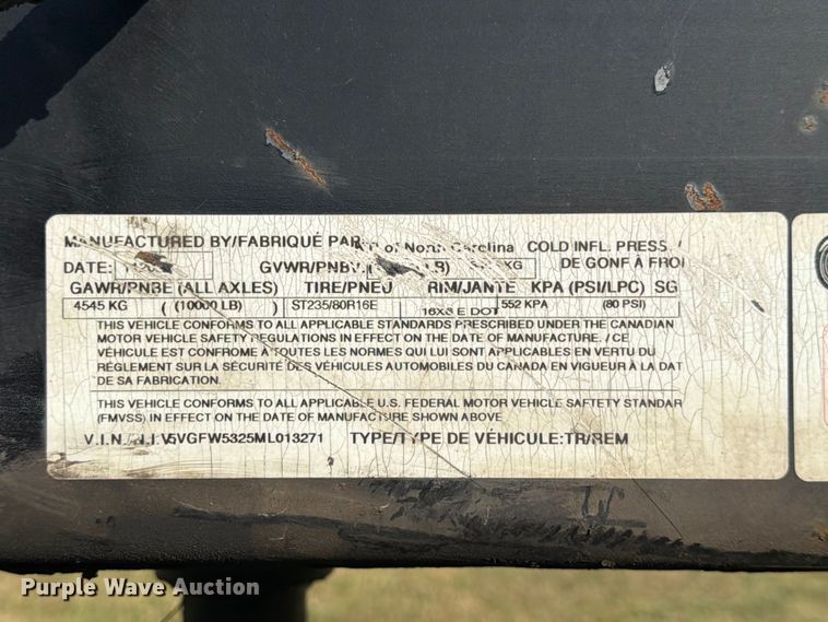 image for item FN2559 2021 Kaufman car carrier