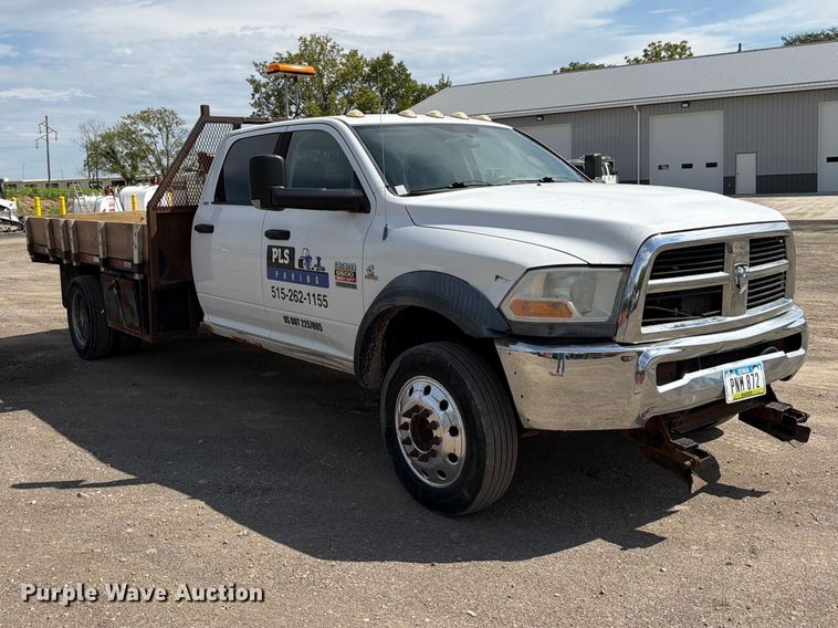 image for item FP3027 2011 Dodge Ram 5500 Crew Cab flatbed truck