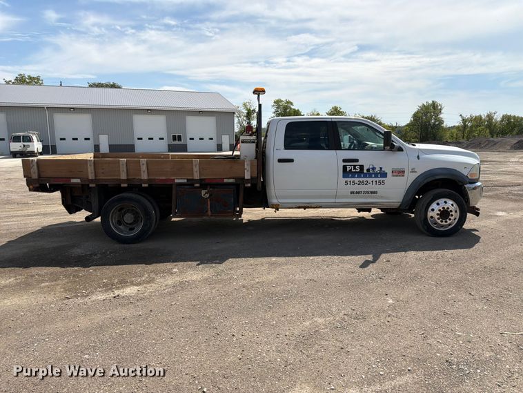 image for item FP3027 2011 Dodge Ram 5500 Crew Cab flatbed truck