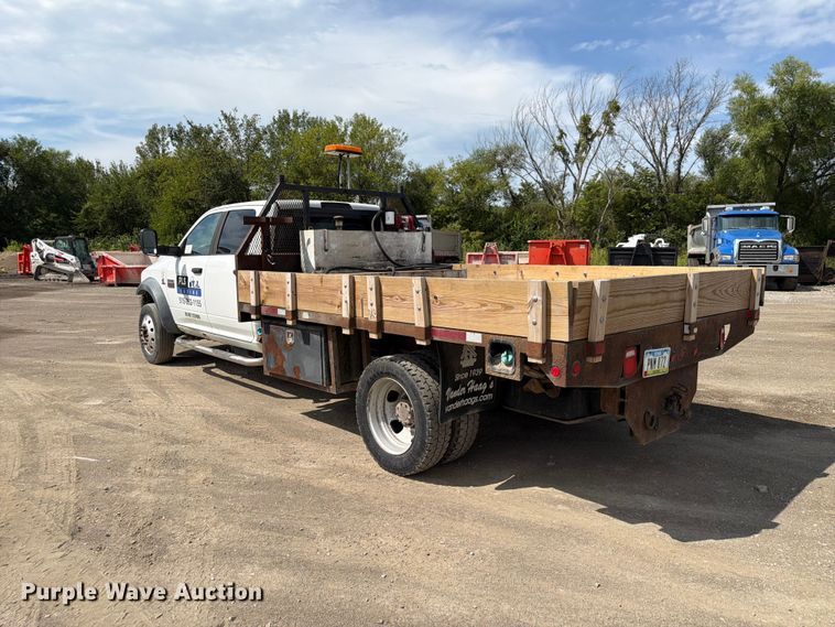 image for item FP3027 2011 Dodge Ram 5500 Crew Cab flatbed truck