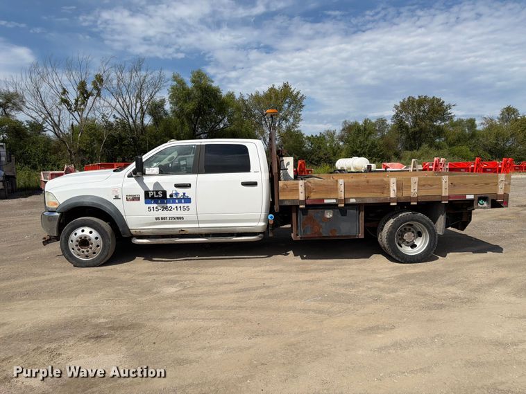 image for item FP3027 2011 Dodge Ram 5500 Crew Cab flatbed truck