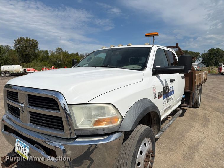 image for item FP3027 2011 Dodge Ram 5500 Crew Cab flatbed truck