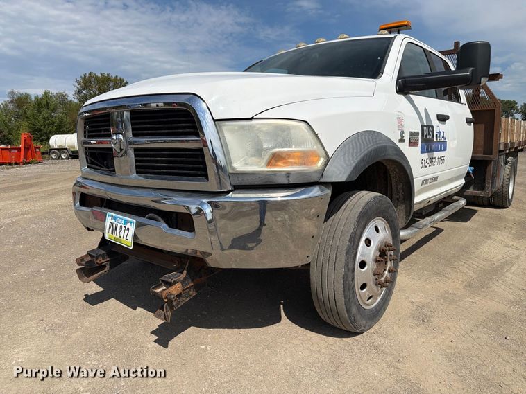 image for item FP3027 2011 Dodge Ram 5500 Crew Cab flatbed truck