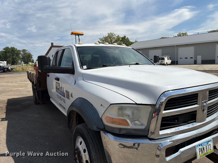 image for item FP3027 2011 Dodge Ram 5500 Crew Cab flatbed truck