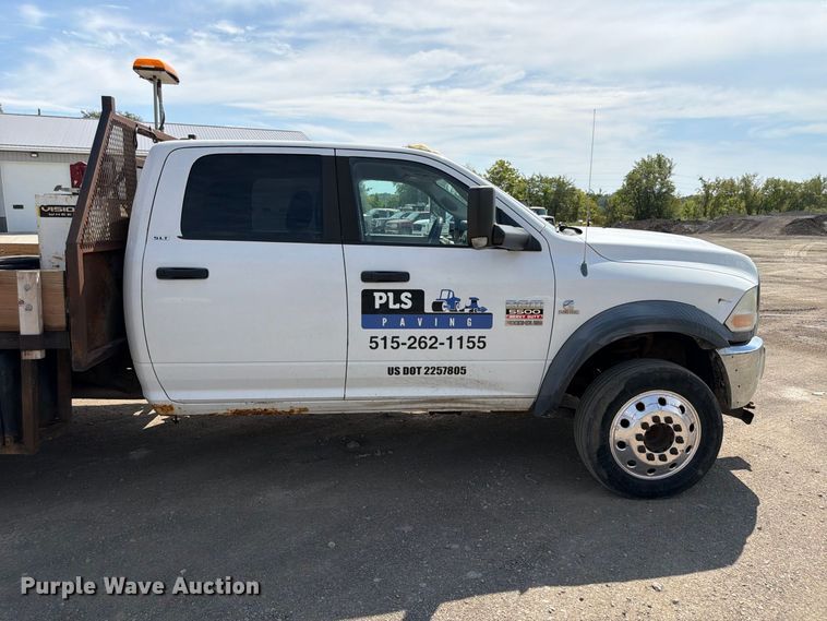 image for item FP3027 2011 Dodge Ram 5500 Crew Cab flatbed truck
