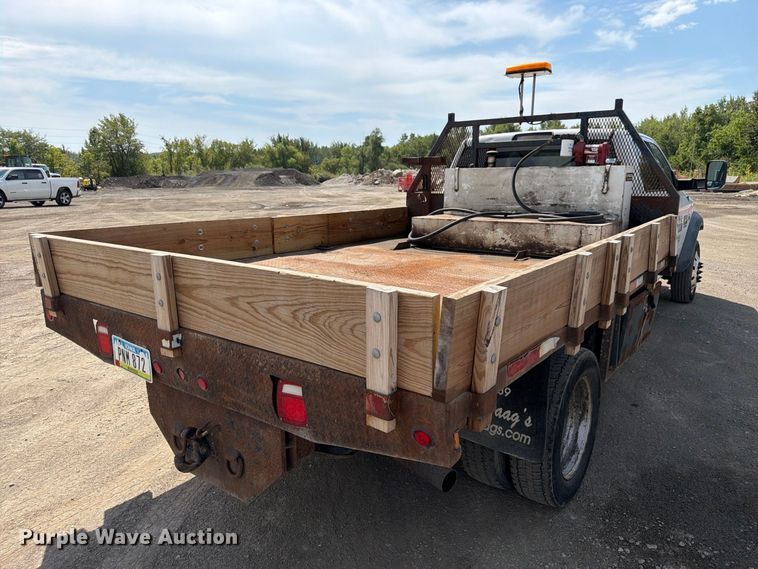 image for item FP3027 2011 Dodge Ram 5500 Crew Cab flatbed truck