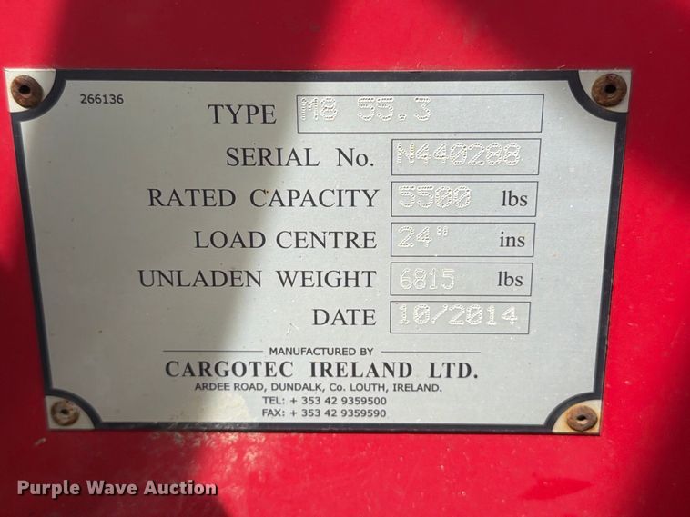 image for item FT3005 2014 Moffett M5501 forklift