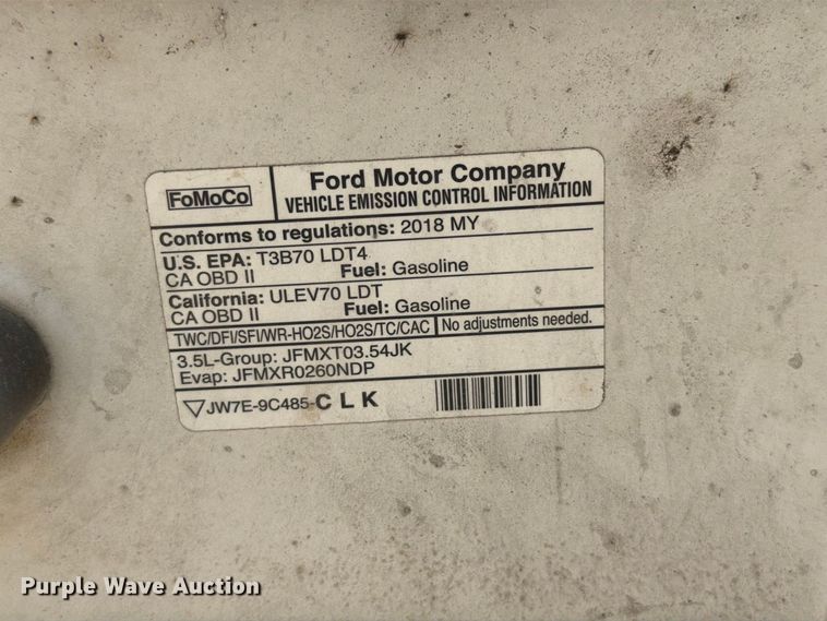 image for item FT6177 2018 Ford F150 XL Crew Cab pickup truck