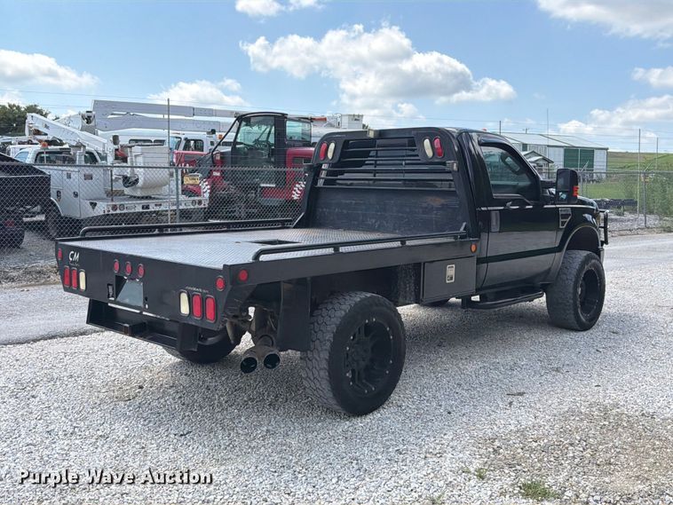 image for item FT6199 2008 Ford F250 Super Duty flatbed pickup truck