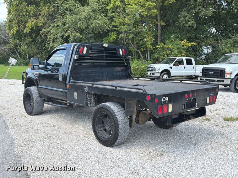 image for item FT6199 2008 Ford F250 Super Duty flatbed pickup truck