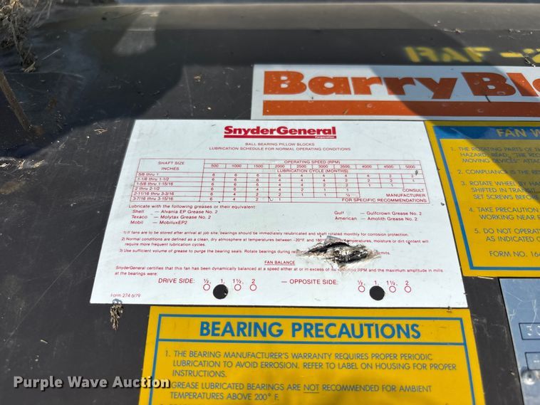 image for item FU0504 SnyderGeneral Barry Blower fan
