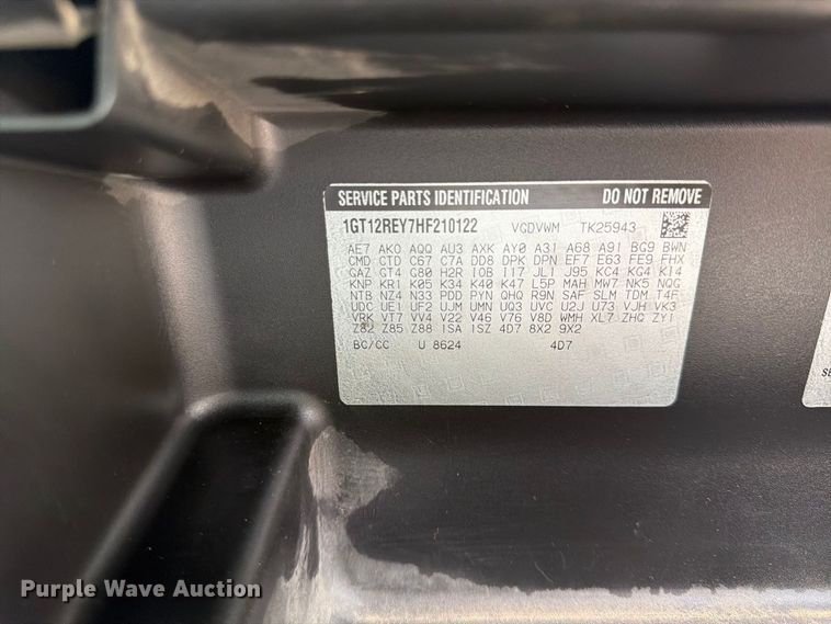 image for item FU4583 2017 GMC Sierra 2500HD Crew Cab pickup truck