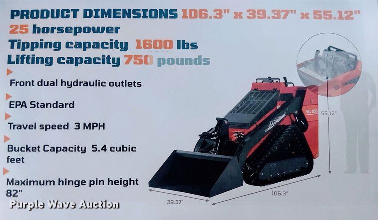image for item NC9889 Erie Industries SCL850 compact utility loader
