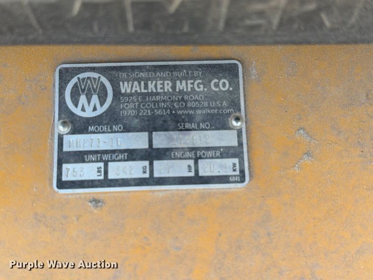 image for item NF9549 2022 Walker H27i ZTR lawn mower