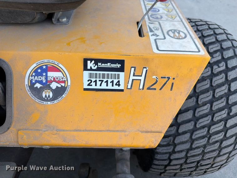 image for item NF9549 2022 Walker H27i ZTR lawn mower
