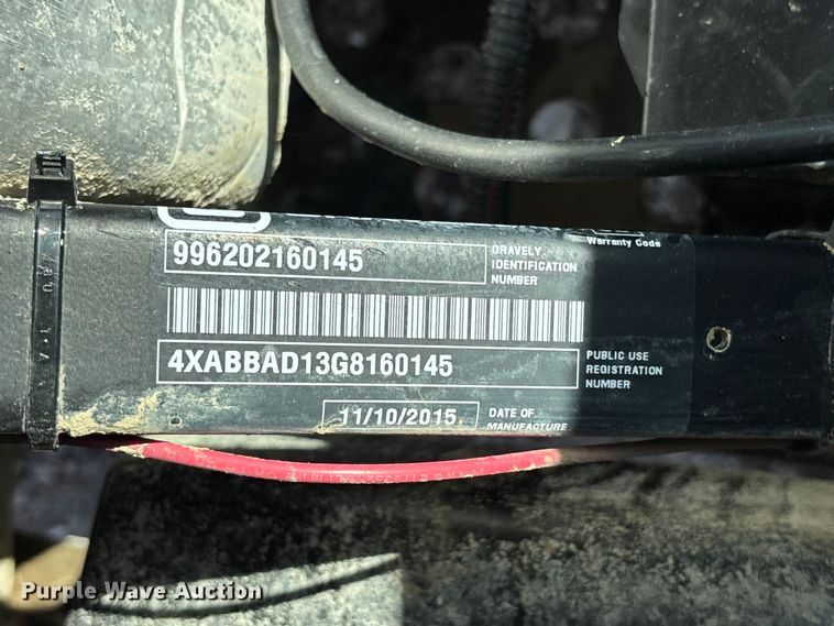 image for item NM9955 2016 Gravely 3000 utility vehicle