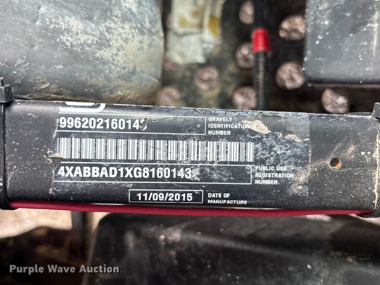 image for item NM9956 2016 Gravely 3000 utility vehicle