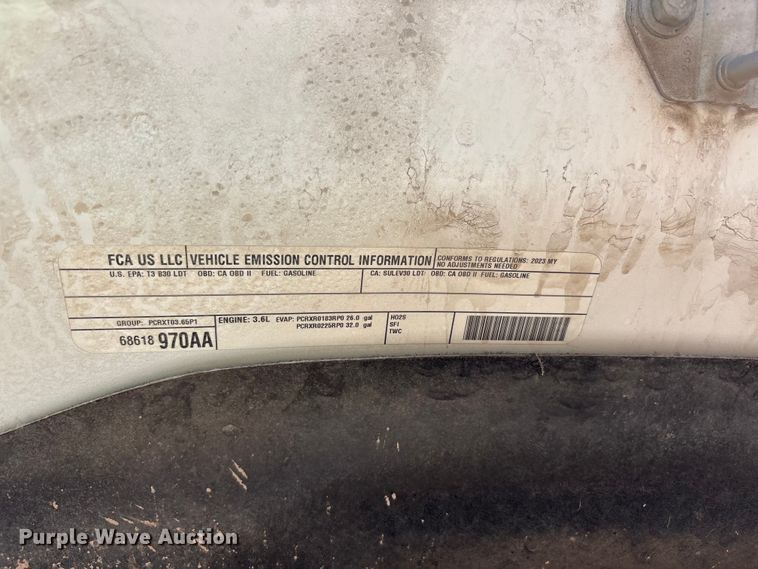 image for item YA3801 2023 RAM 1500 pickup truck