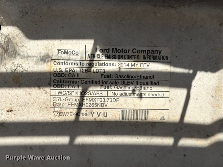 image for item YA3930 2014 Ford F150 pickup truck