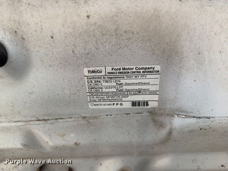 image for item YA4035 2021 Ford F150 Crew Cab pickup truck