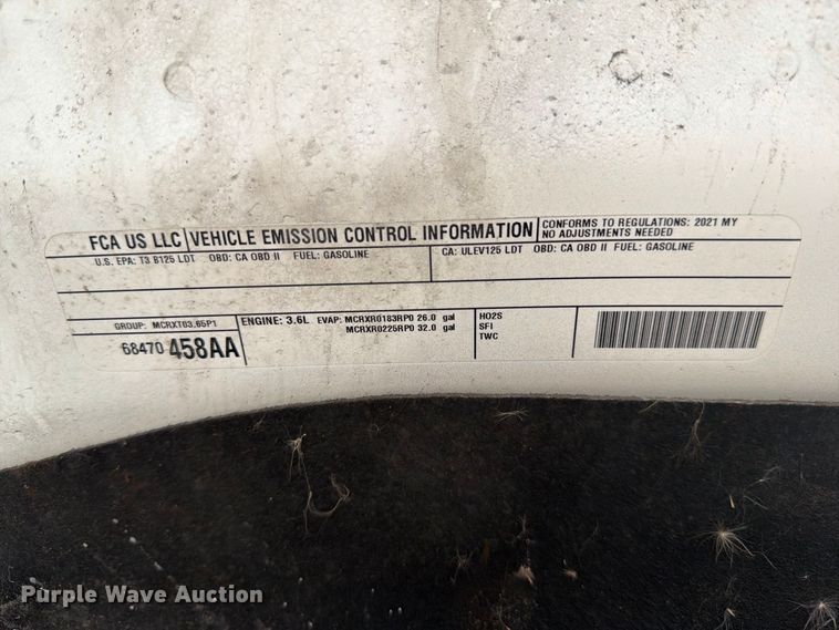 image for item YA4036 2021 RAM 1500 Ext. Cab pickup truck