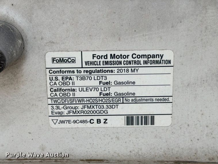 image for item YA4396 2018 Ford F150 pickup truck