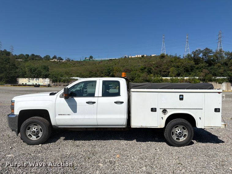 image for item YA4635 2018 Chevrolet Silverado 2500HD Ext. Cab utility bed pickup truck