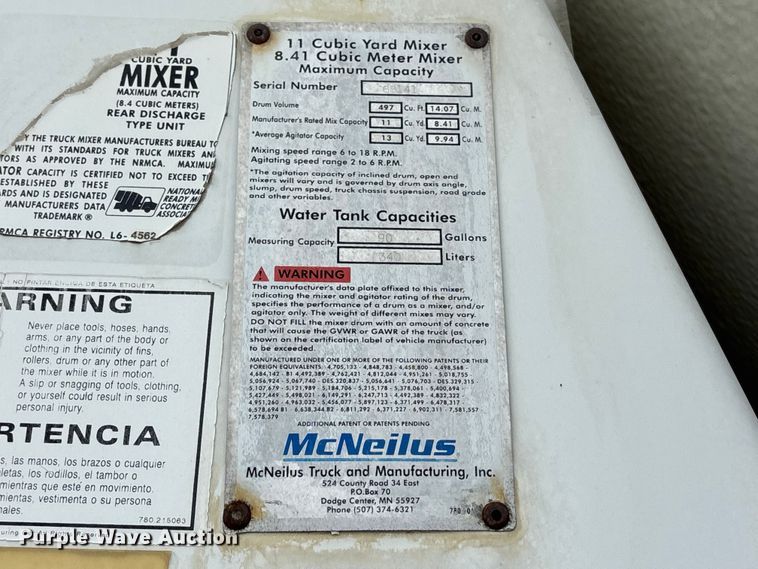 image for item DN6669 2004 Mack Granite CV713 ready mix truck