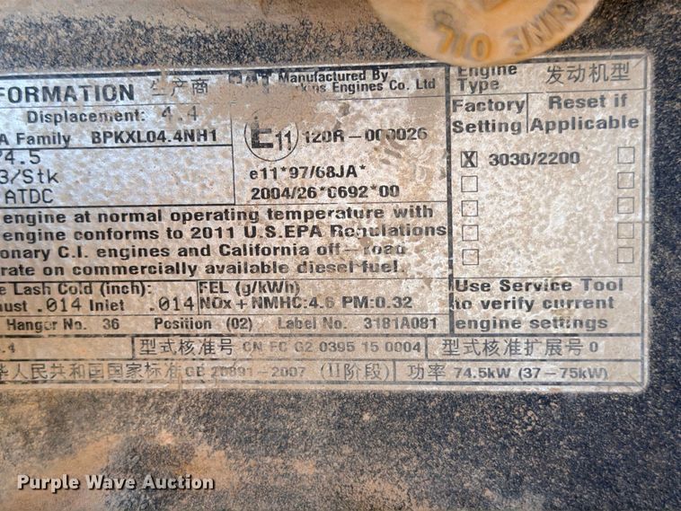 image for item DU1501 2011 Caterpillar 420E backhoe