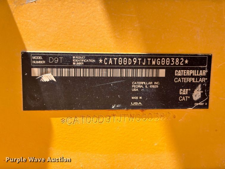 image for item DU1504 2012 Caterpillar D9T dozer
