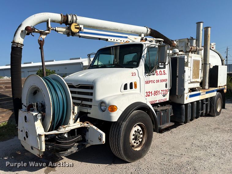 2003 Sterling Truck L7500 Series sewer jetter truck