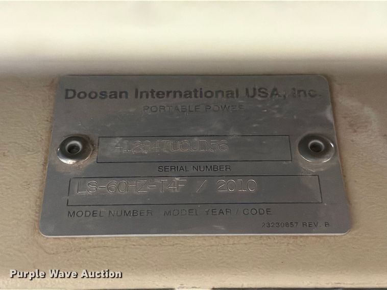 image for item DV8590 2010 Doosan light plant