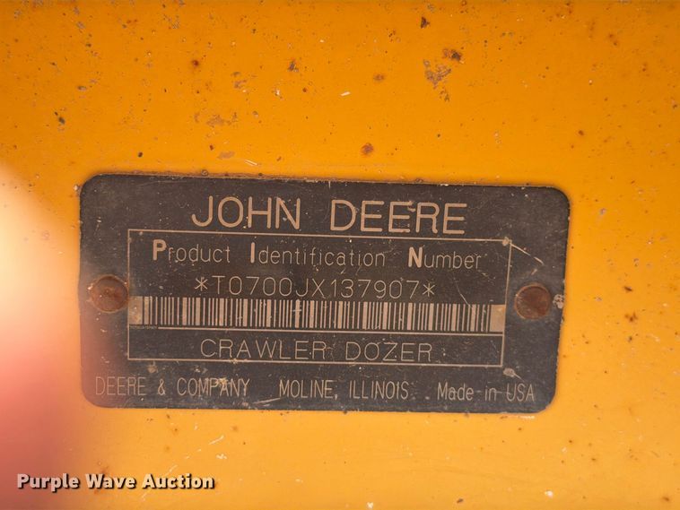image for item DV8617 2007 John Deere 700J xlt dozer