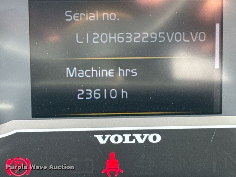 image for item DY3275 2018 Volvo L120H wheel loader