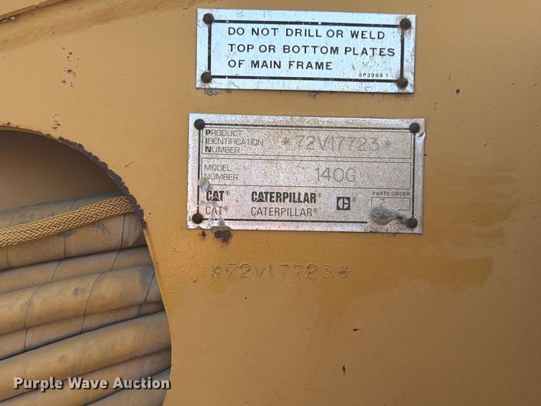 image for item EA0444 1995 Caterpillar 140G VHP motor grader
