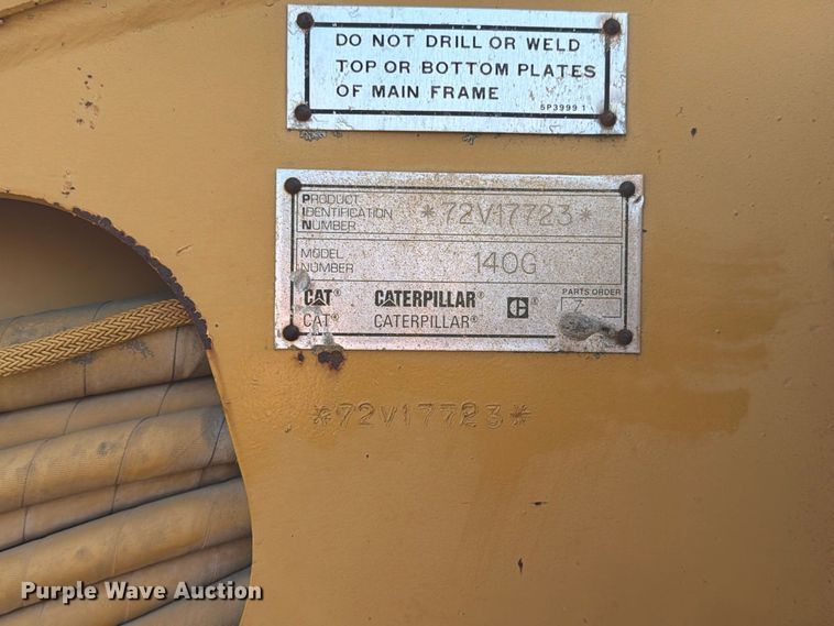 image for item EA0444 1995 Caterpillar 140G VHP motor grader