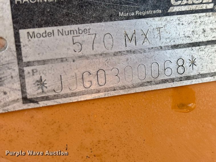 image for item EE6470 2001 Case 570MXT landscape tractor