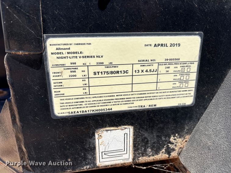 image for item EF6362 (3) Allmand NIGHT-LITE V-SERIES NLV light plants
