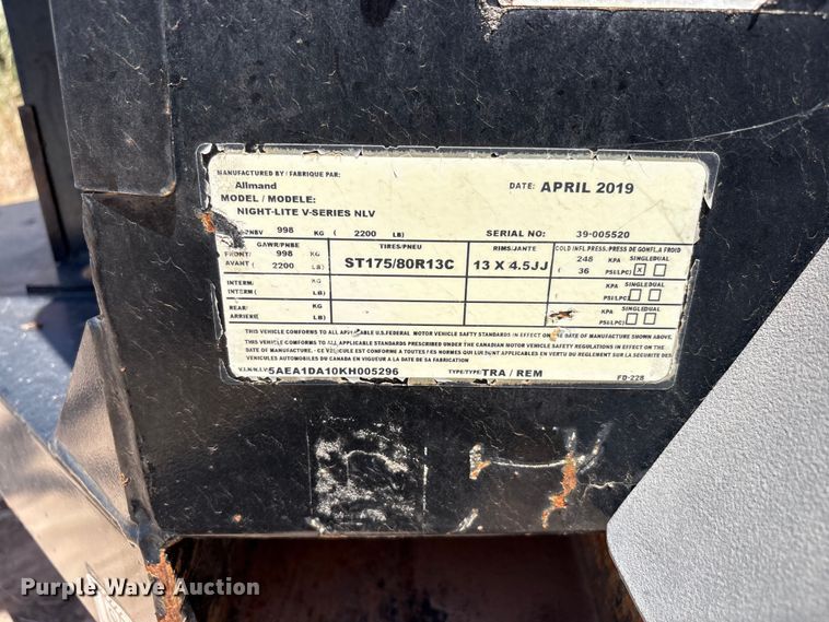 image for item EF6362 (3) Allmand NIGHT-LITE V-SERIES NLV light plants