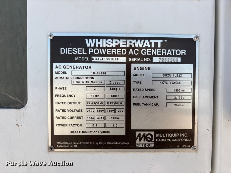 image for item EF6416 (2) MQ power generators