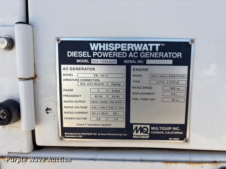 image for item EF6416 (2) MQ power generators