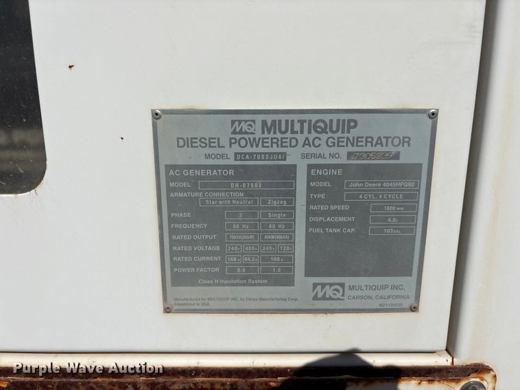 image for item EF6425 (2) MQ power generators