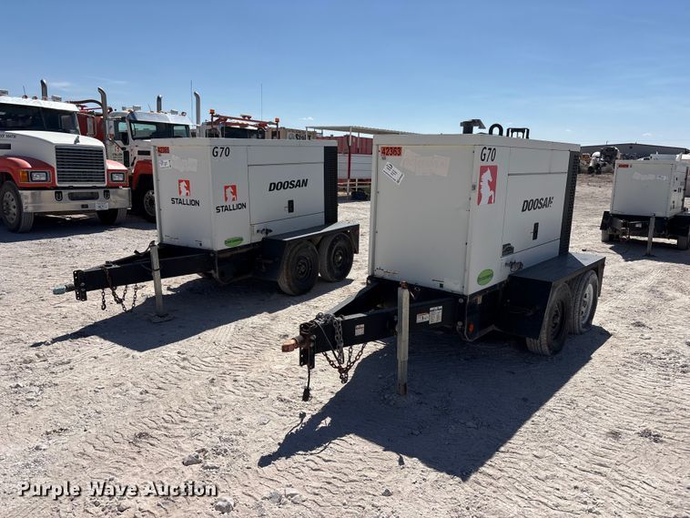 (2) Doosan G70 generators