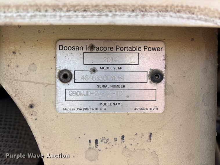 image for item EF6433 (2) Doosan G90 generators