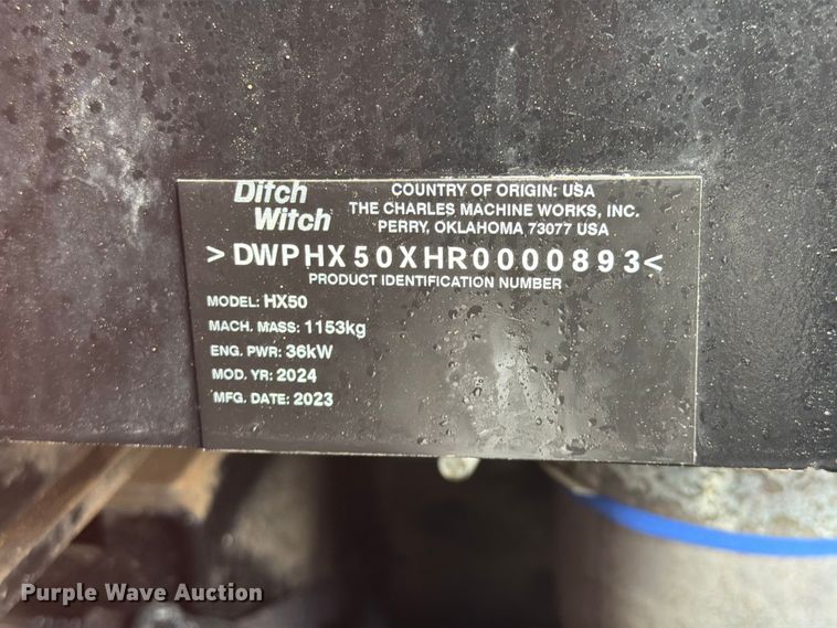 image for item EG9231 2024 Ditch Witch HX50 vacuum excavator